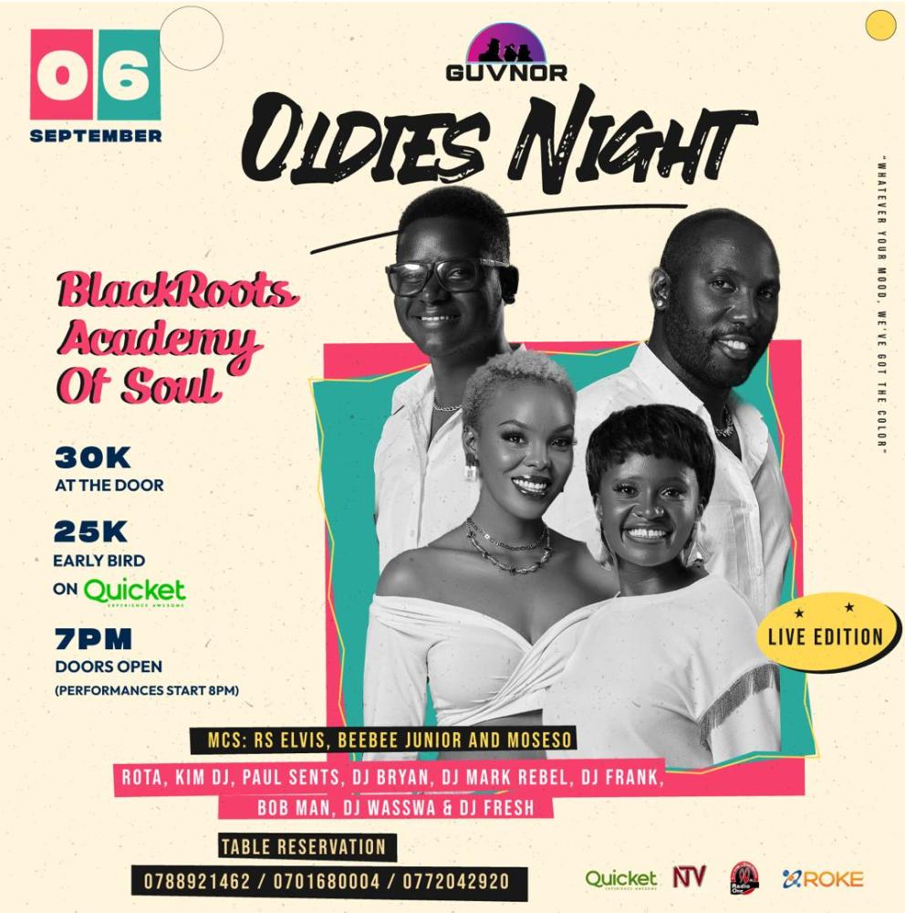Oldies Night at Guvnor with BlackRoots Academy Of Soul