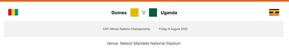 Guinea vs Uganda