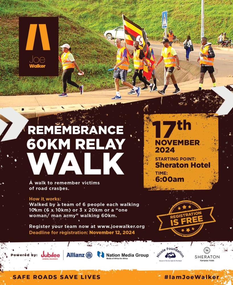Joe Walker Road Safety Remembrance Relay Walk 