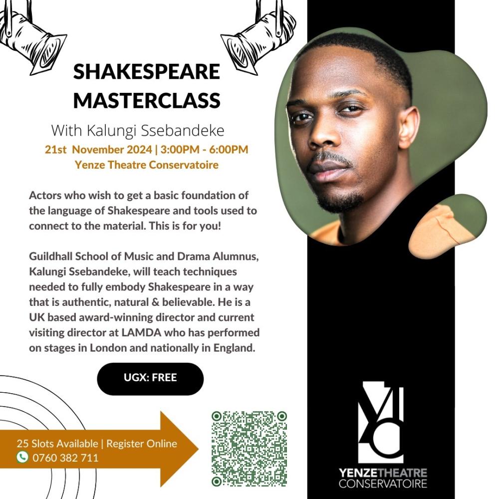 Shakespeae Masterclass with Kalungi Sebandeke
