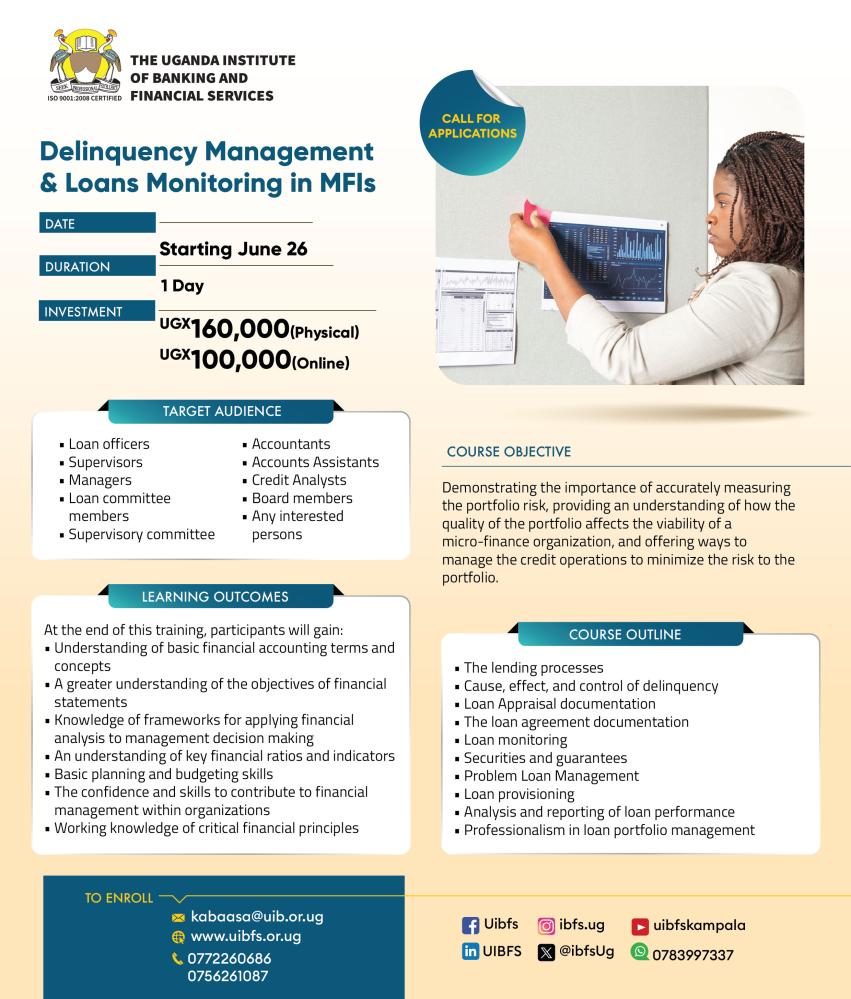 Master the essentials of Delinquency Management & Loans Monitoring in MFIs