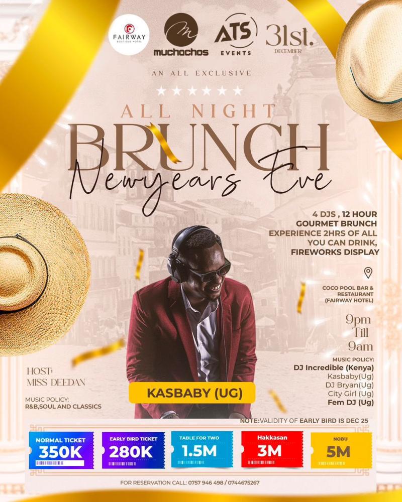 New Year's Eve All Night Brunch
