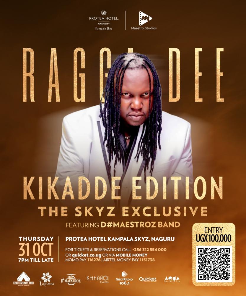 Ragga Dee Live in Kikadde Edition: The Skyz Exclusive ft D'Maestroz Band