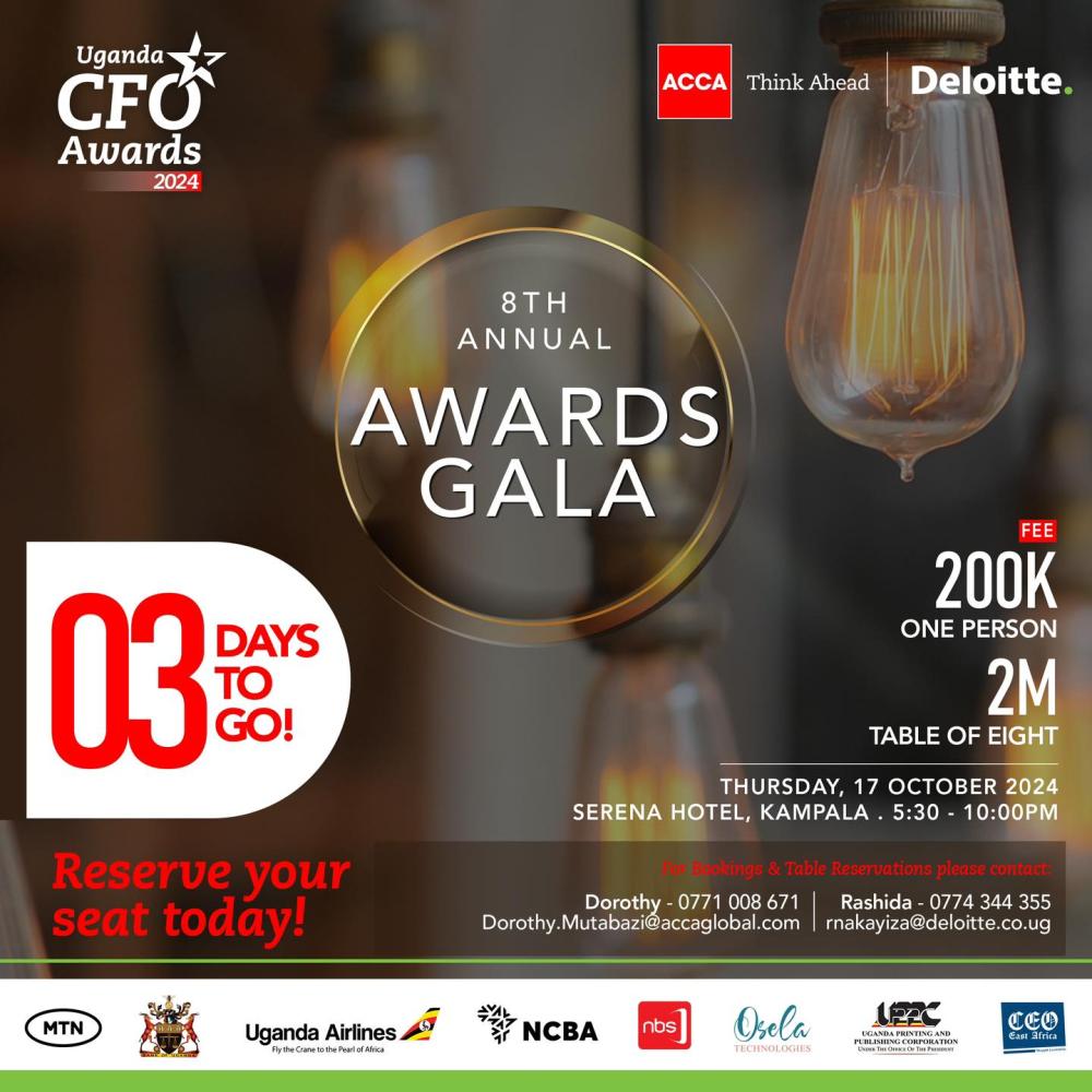 Uganda CFO Awards 2024: 8th Annual Awards Gala