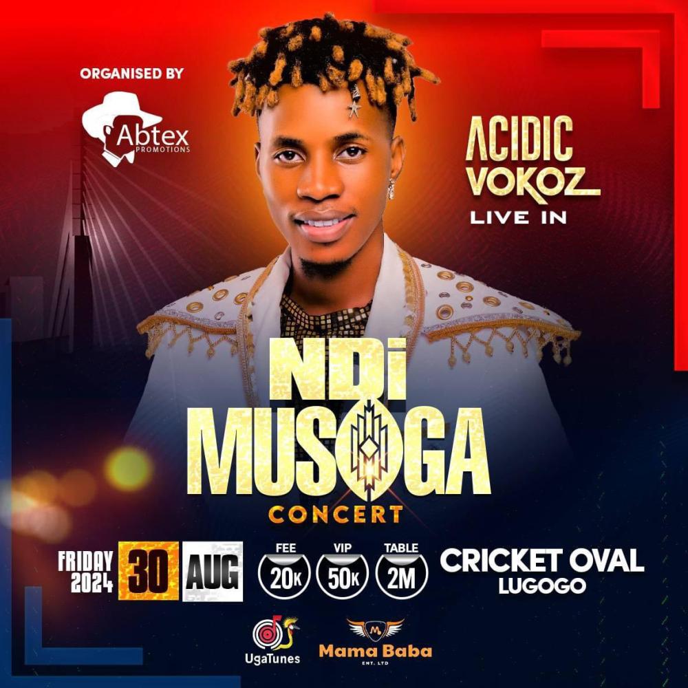 Acidic Vokoz Live in Ndi Musoga Concert