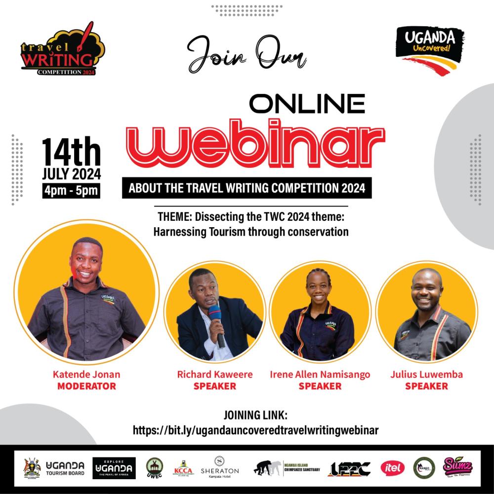 Online webinar about the travel writing competition