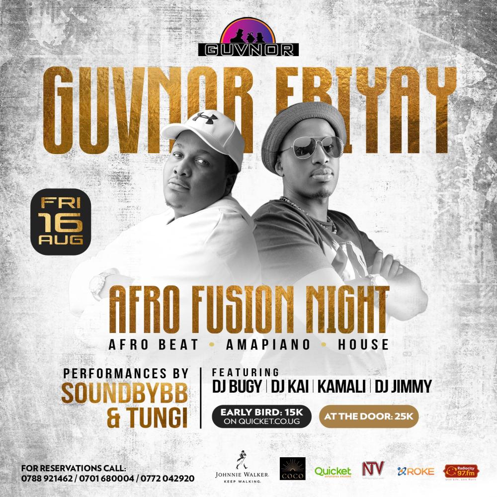 Guvnor Friyay: Afro Fusion Night