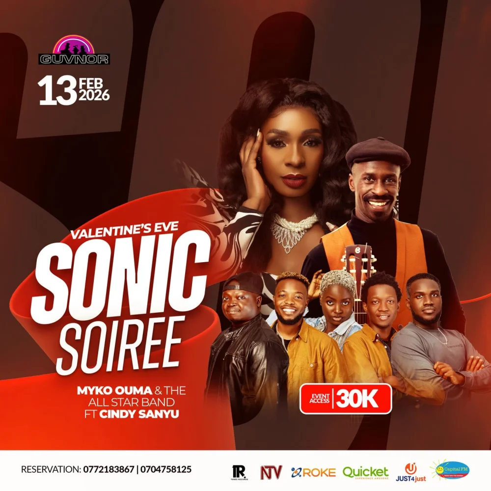 Valentine’s Eve at Guvnor with Sonic Soirée featuring Cindy & Myko Ouma with the All-Star Band