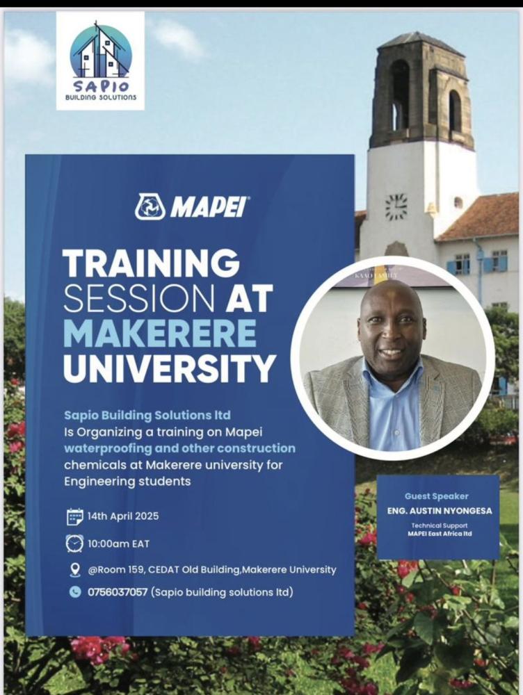 MAPEI Training Session at Makerere University